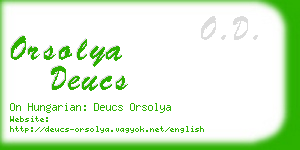 orsolya deucs business card